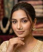 American Diamond Press On Nose Ring