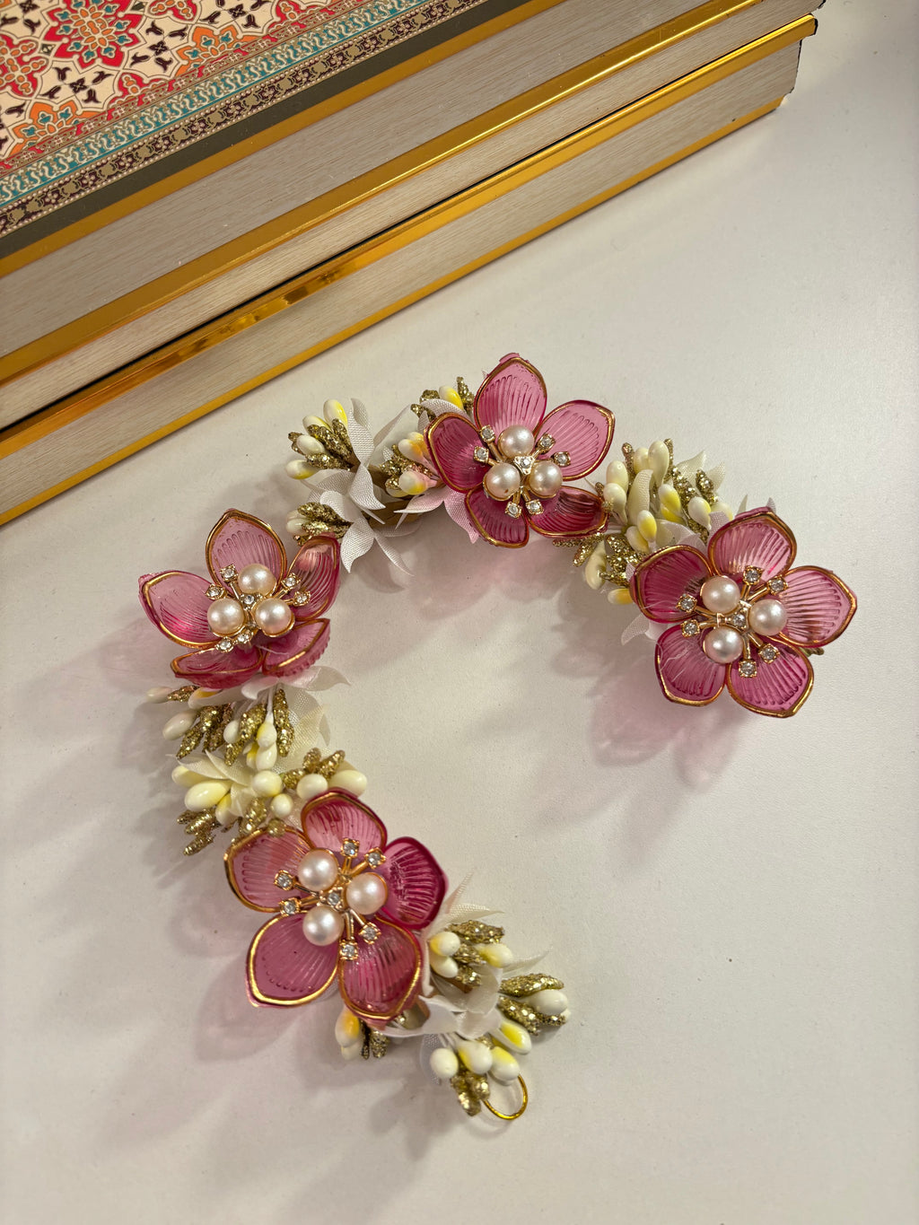 Rose Petal Hair Accessorie (Wine)