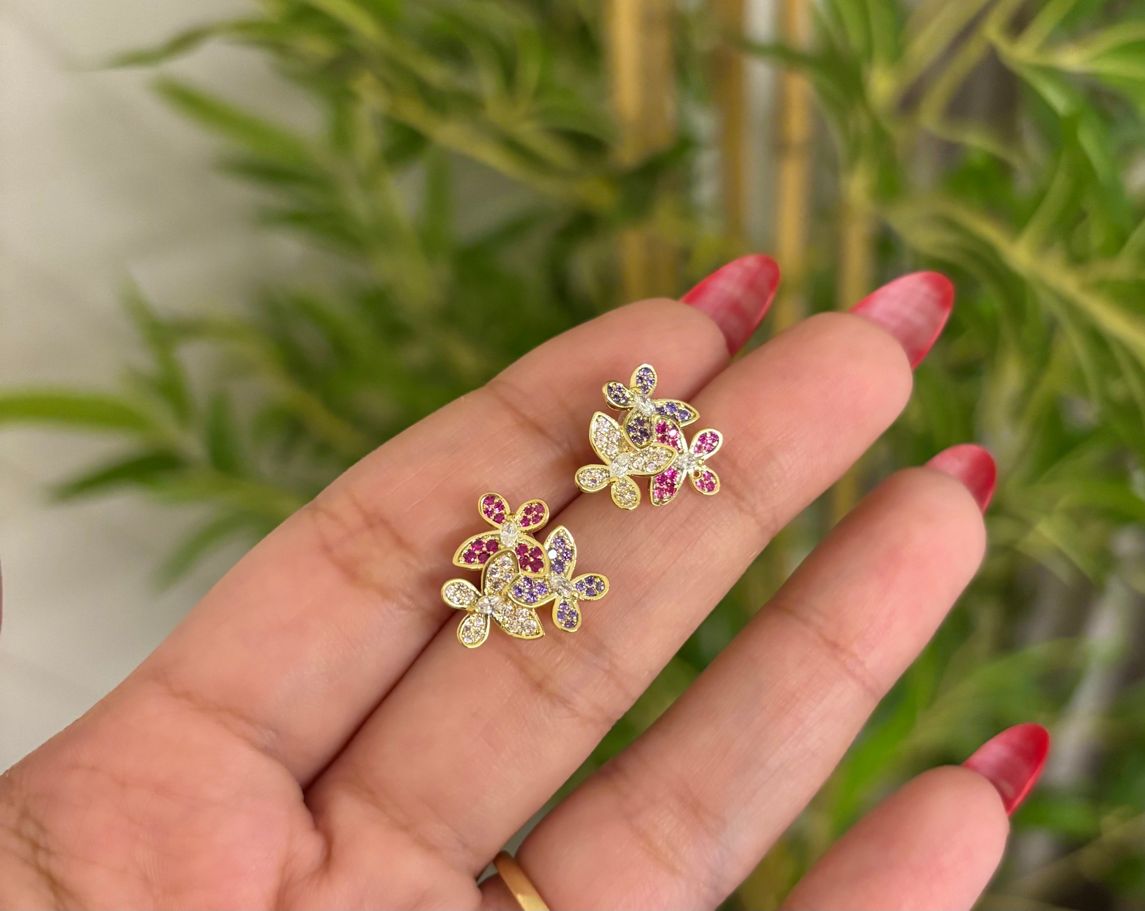 The Three Butterfly Earrings