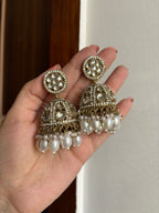 Full Stones Work Jhumkas