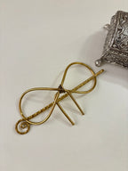Knot Oxidised Hair Bun With Stick