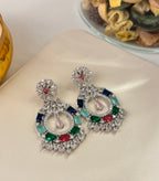American Diamond Dazzling Earrings (Multi)