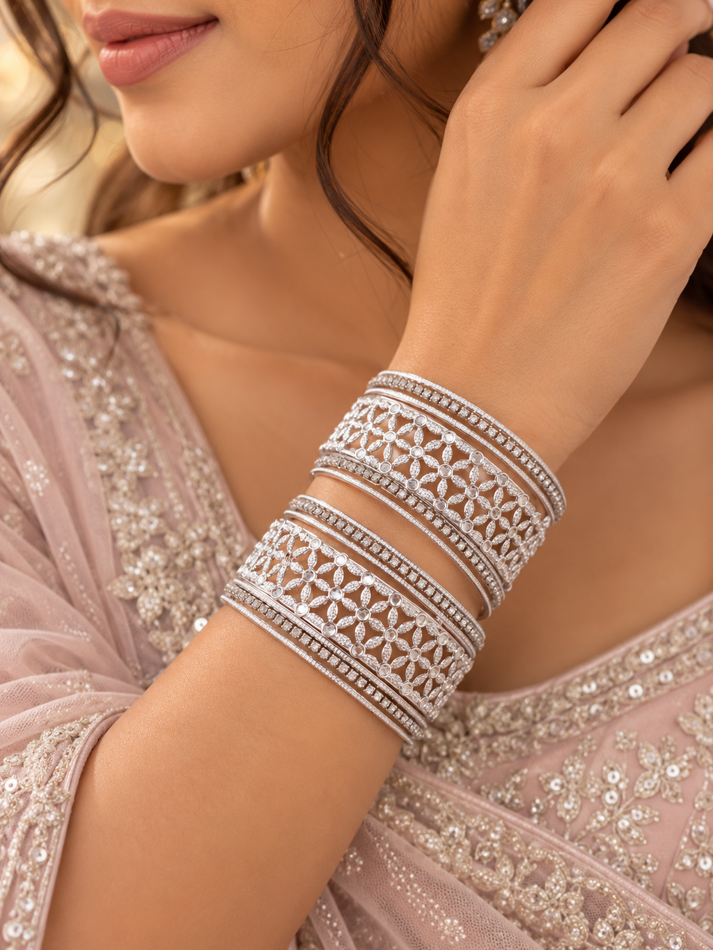 Silver Bangles