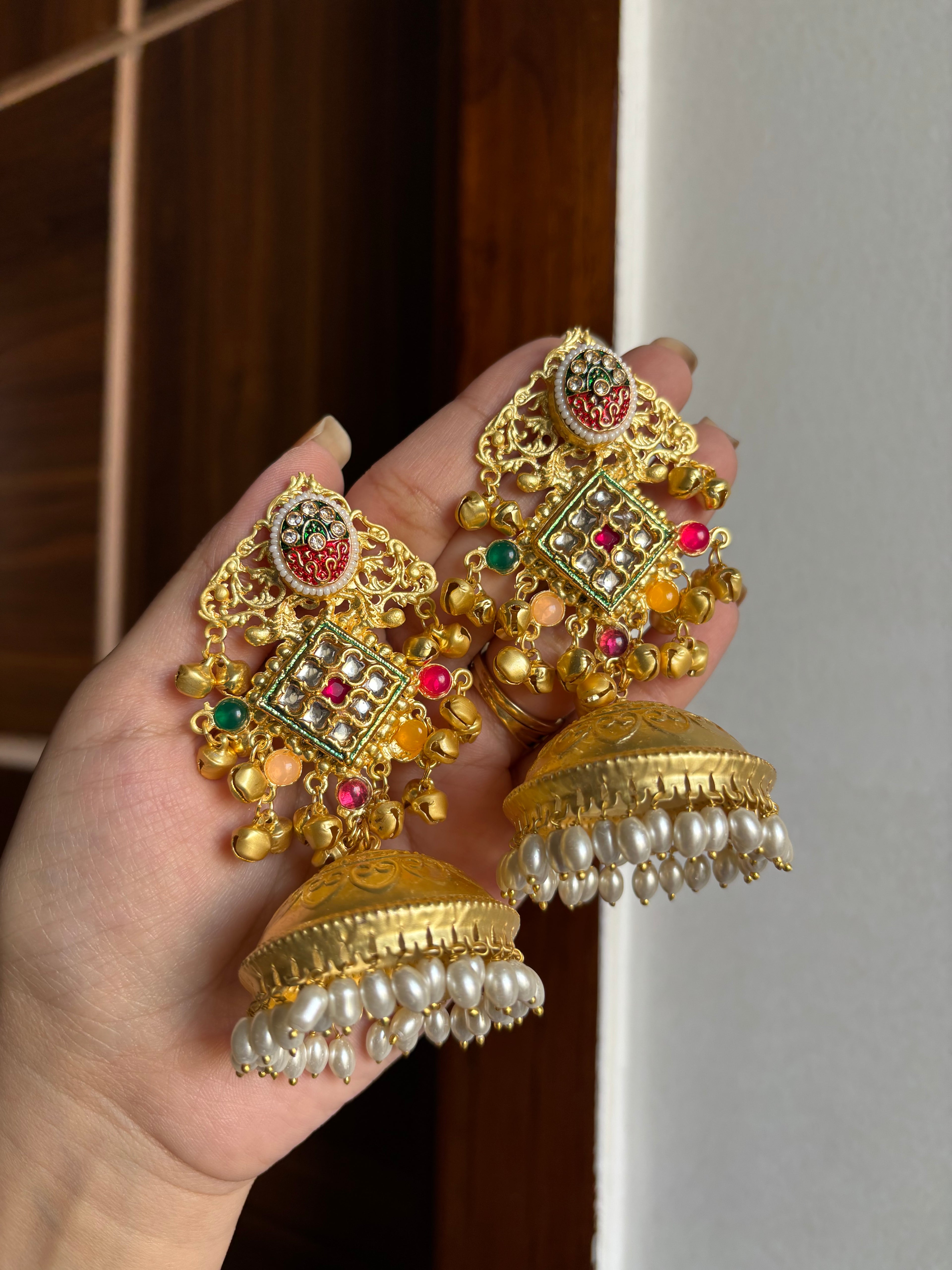 Premium Brass Jhumkas Design-2