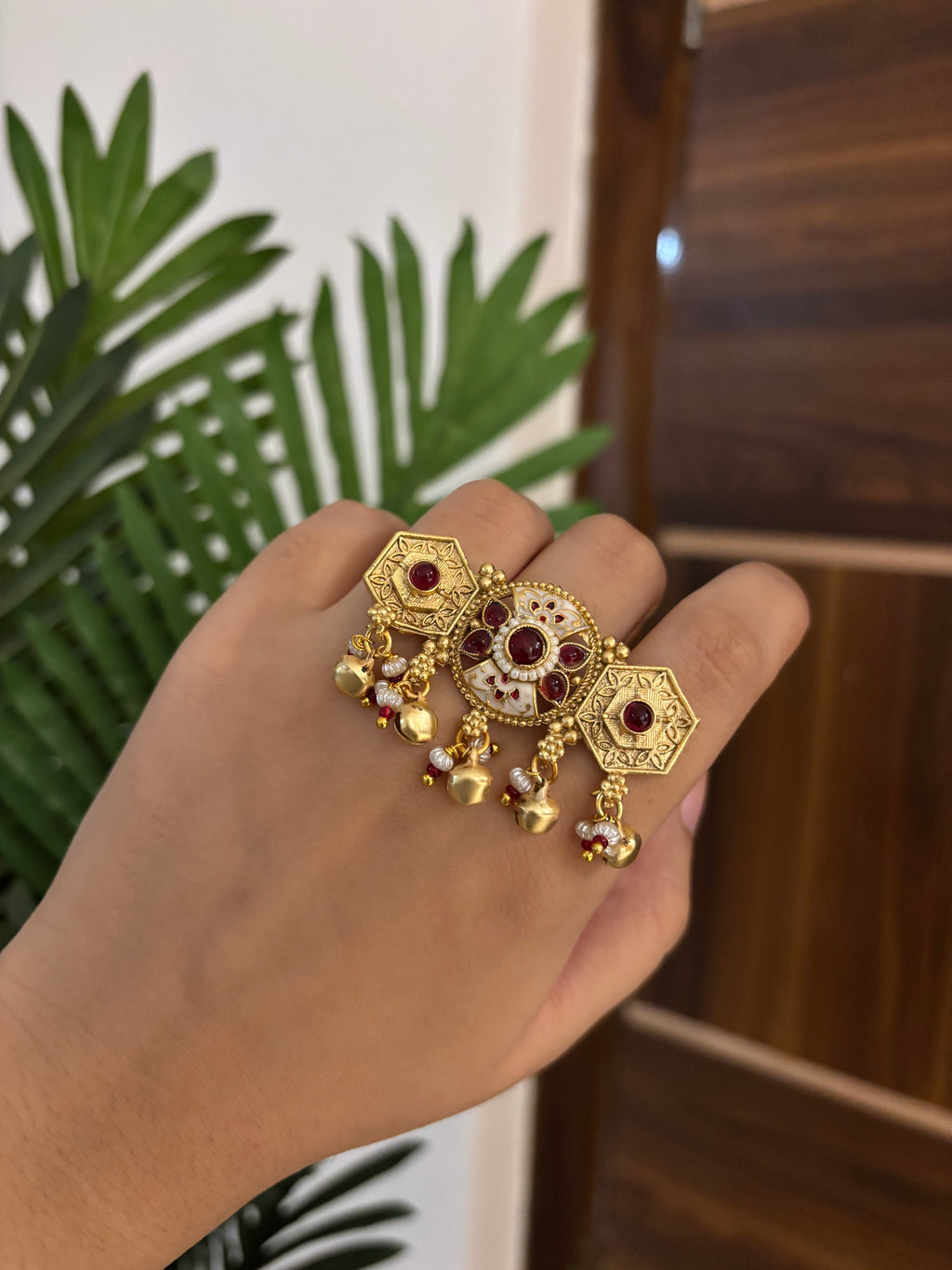 Ruby Heritage Adjustable Designer Ring