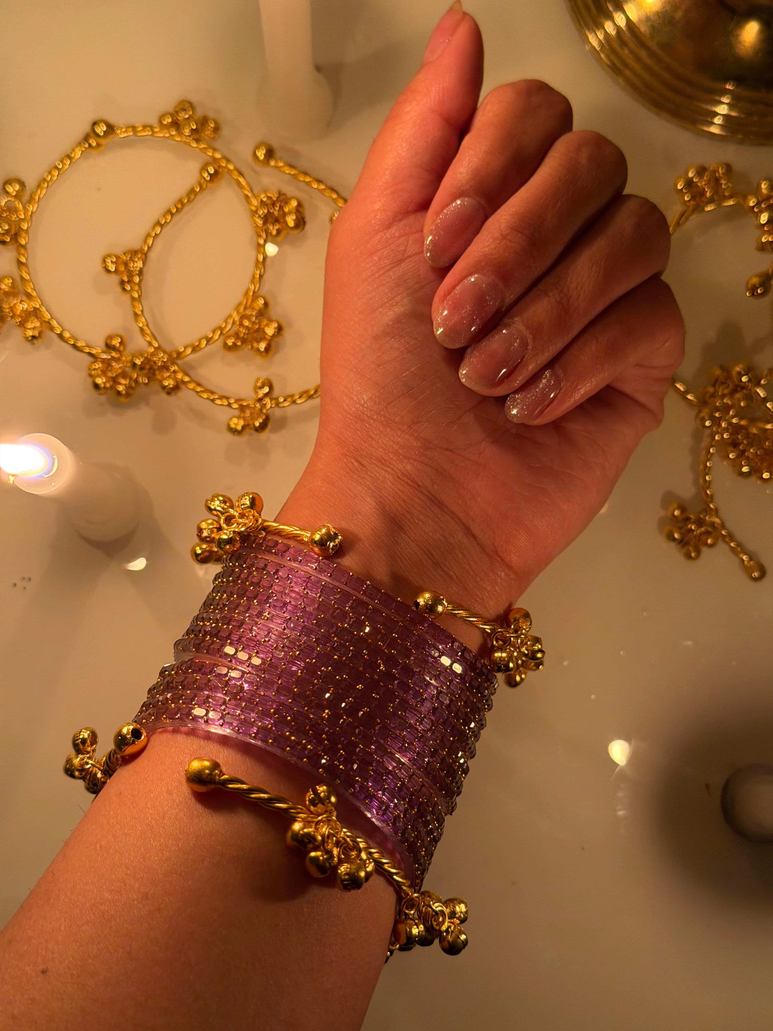 High Quality Designer Ghungroo Bangles ( Pair )