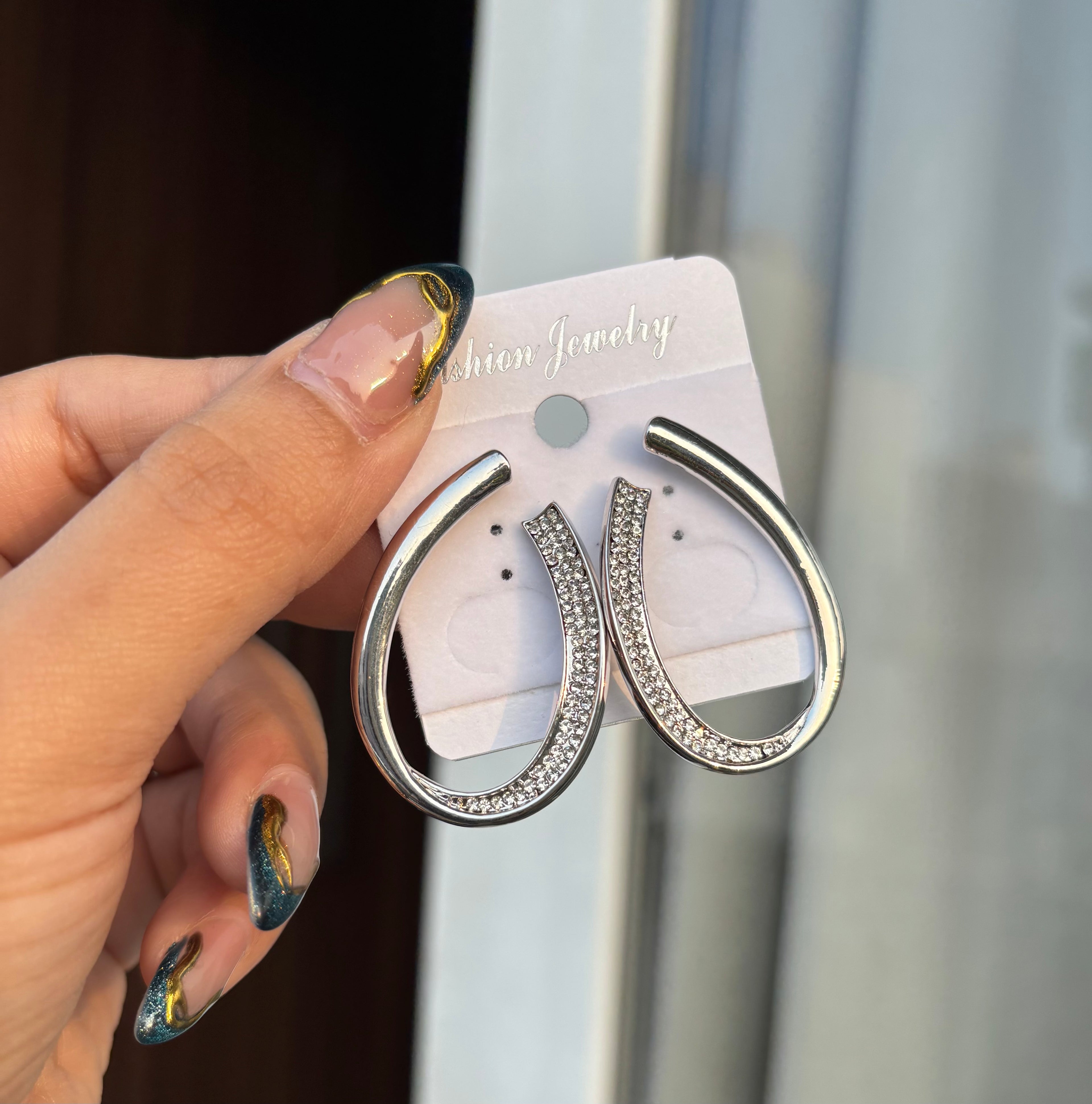 Silver Korean Earrings
