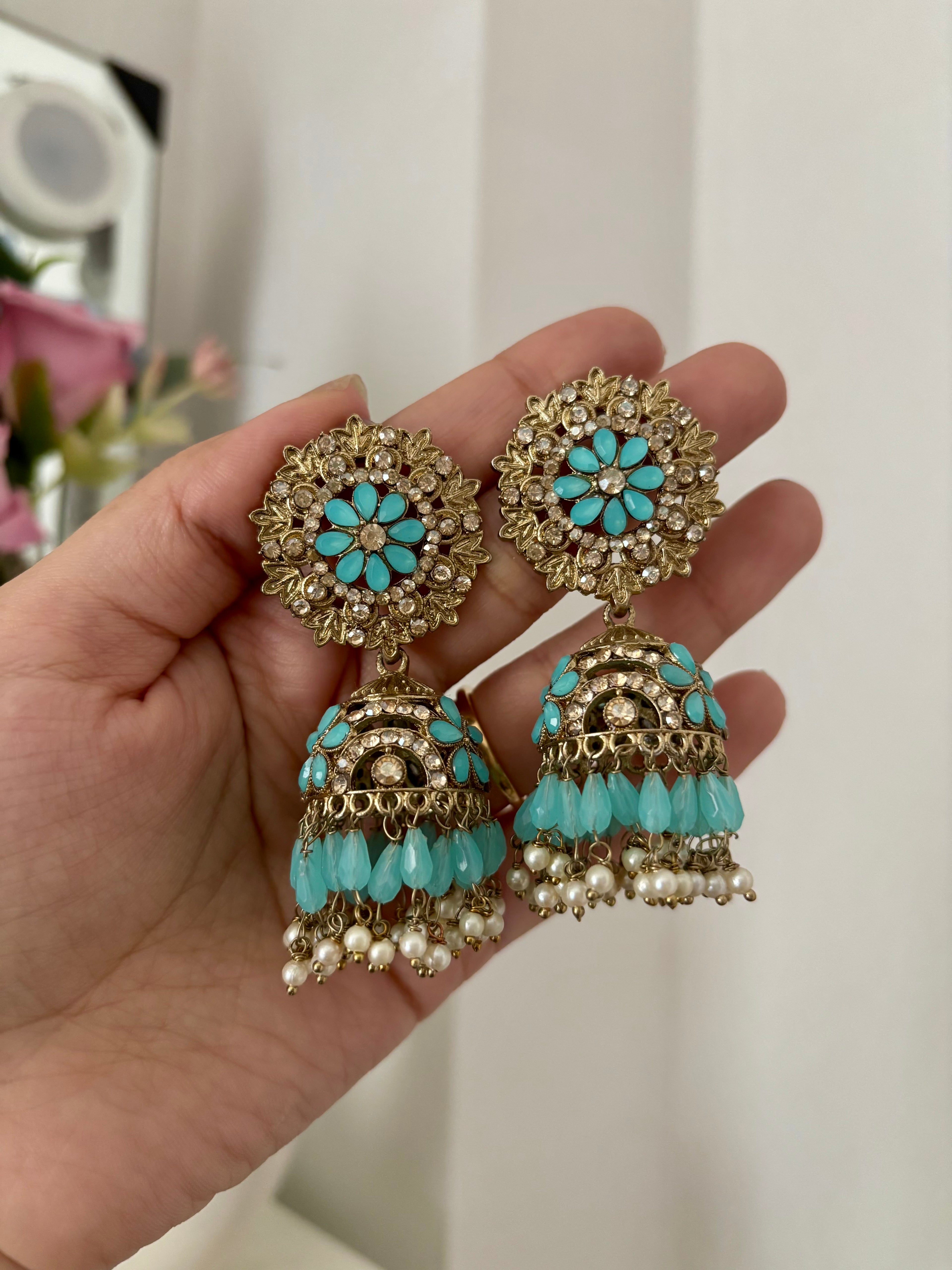 Sky Blue Jhumki