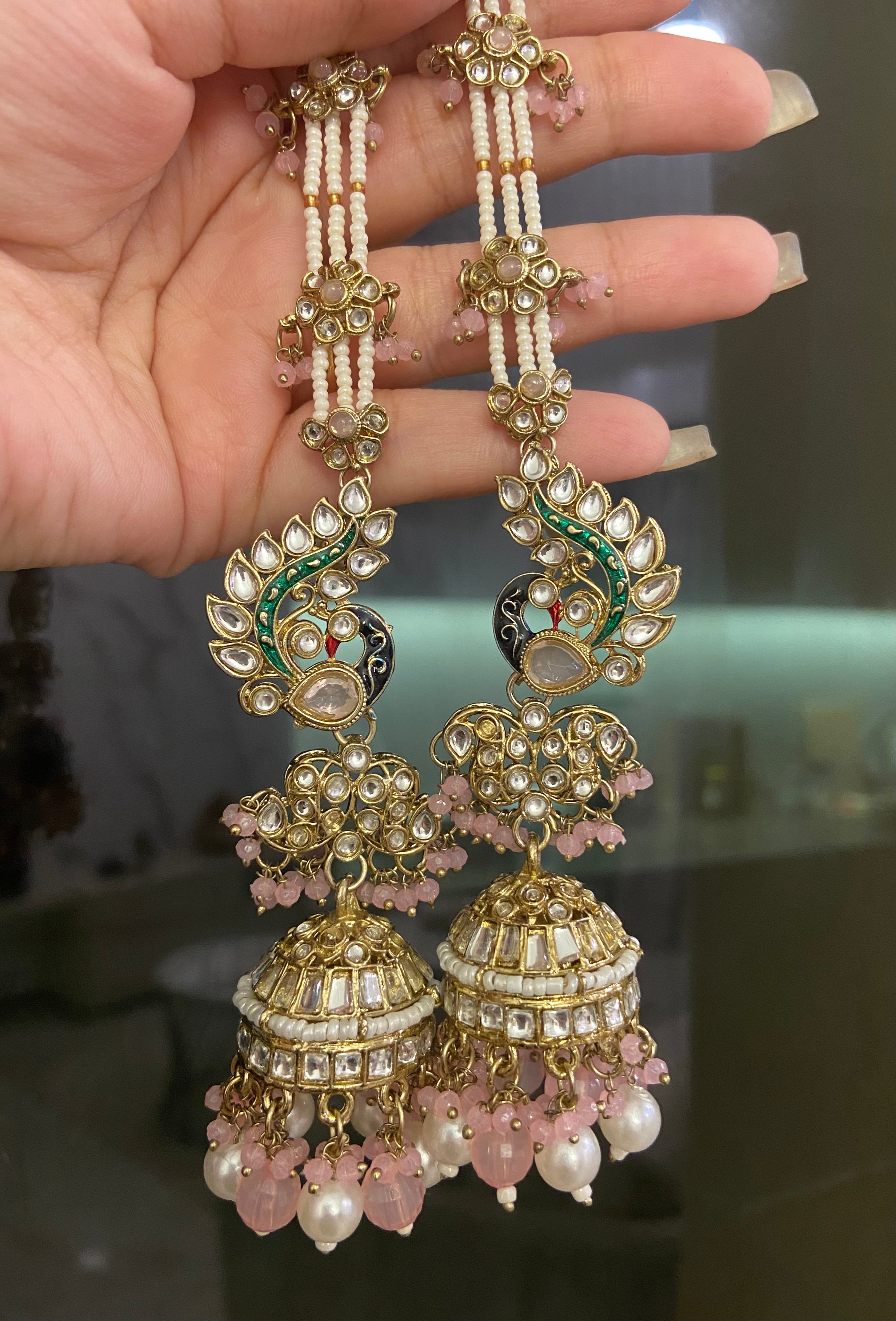 Mayuri Jhumkas With Sahara