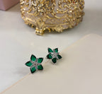 Flower American Diamond Studs