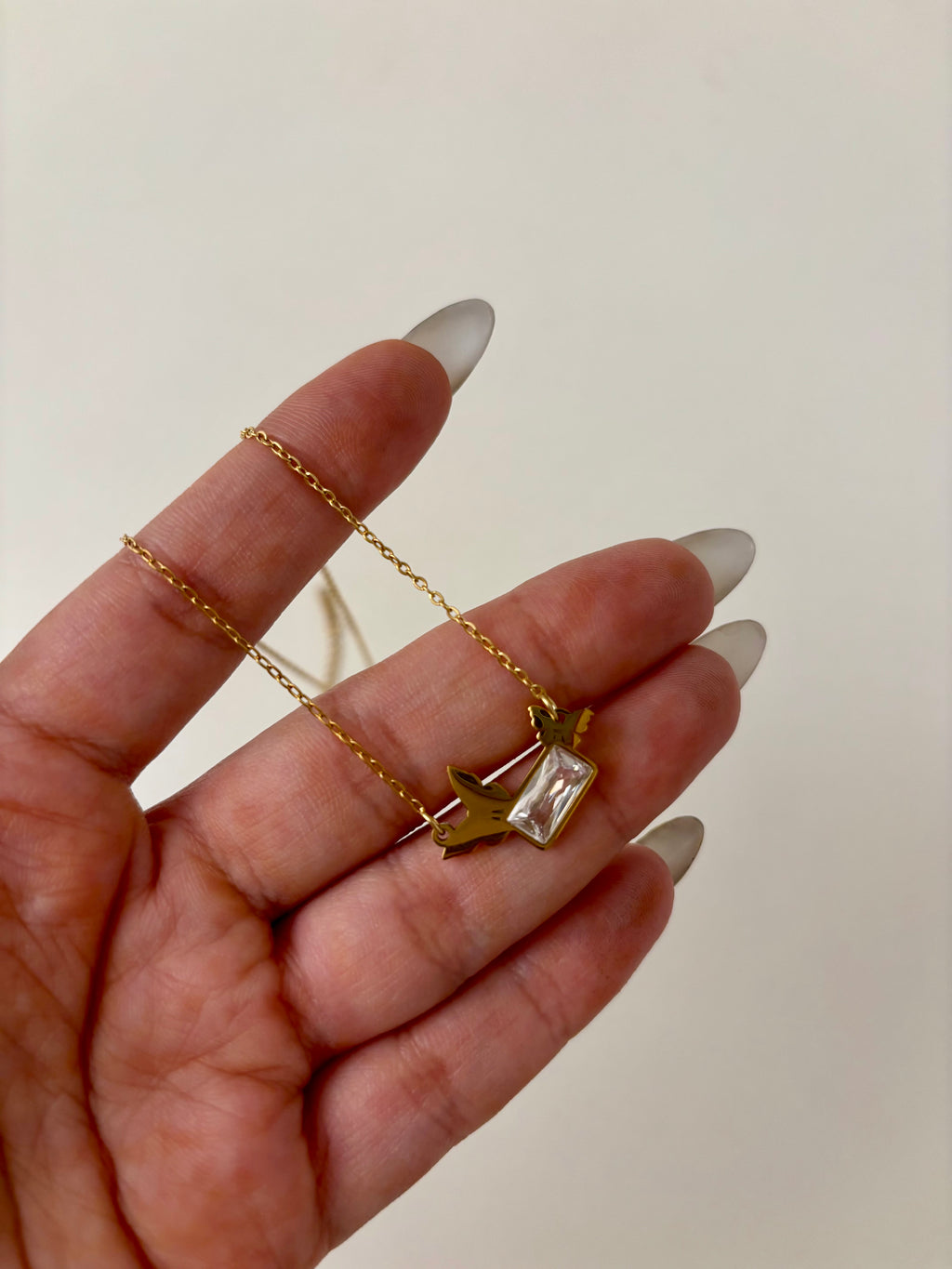 Double Butterfly Neckchain Anti Tarnish