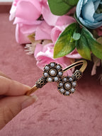 Prachi Oxidised Openable Bracelet
