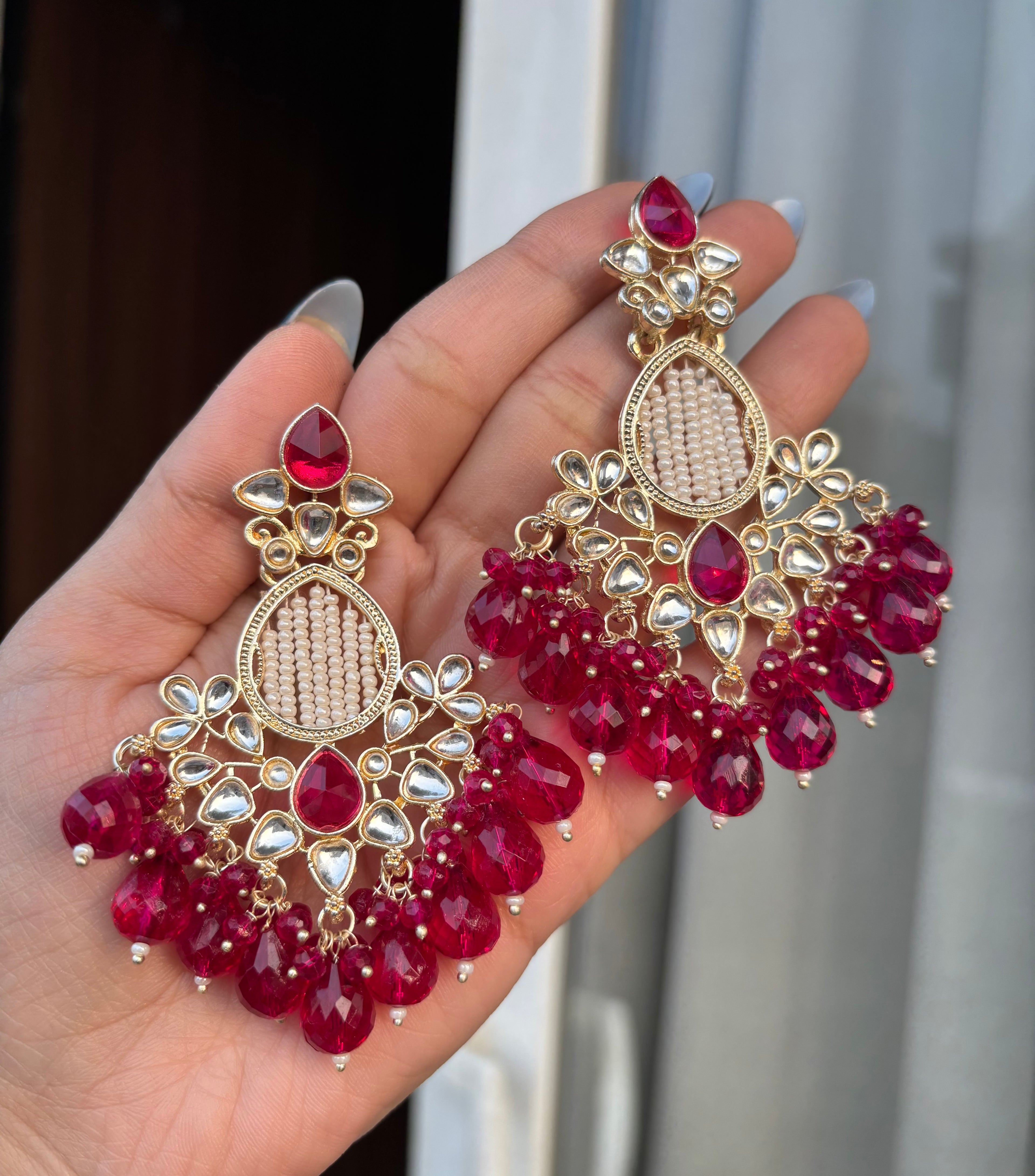 Pearl & Kundan Touch Earrings