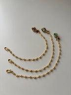 Almond Kundan Press On Nose Pin With Side Layer