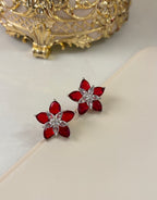 Flower American Diamond Studs