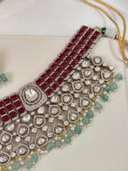 Premium Princess Heavy Look Necklace With Earrings