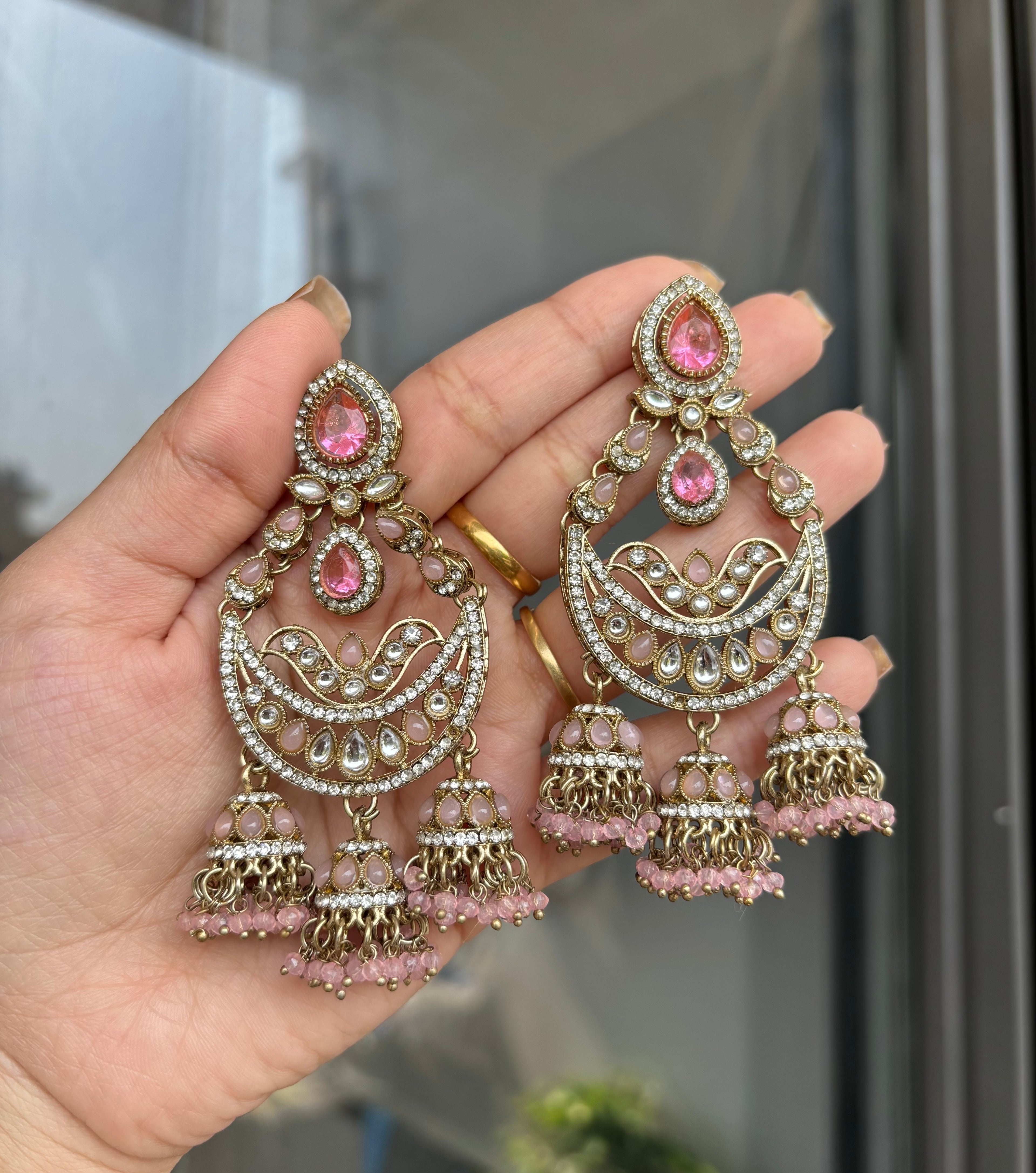 Tanisha Earrings ( Baby Pink )