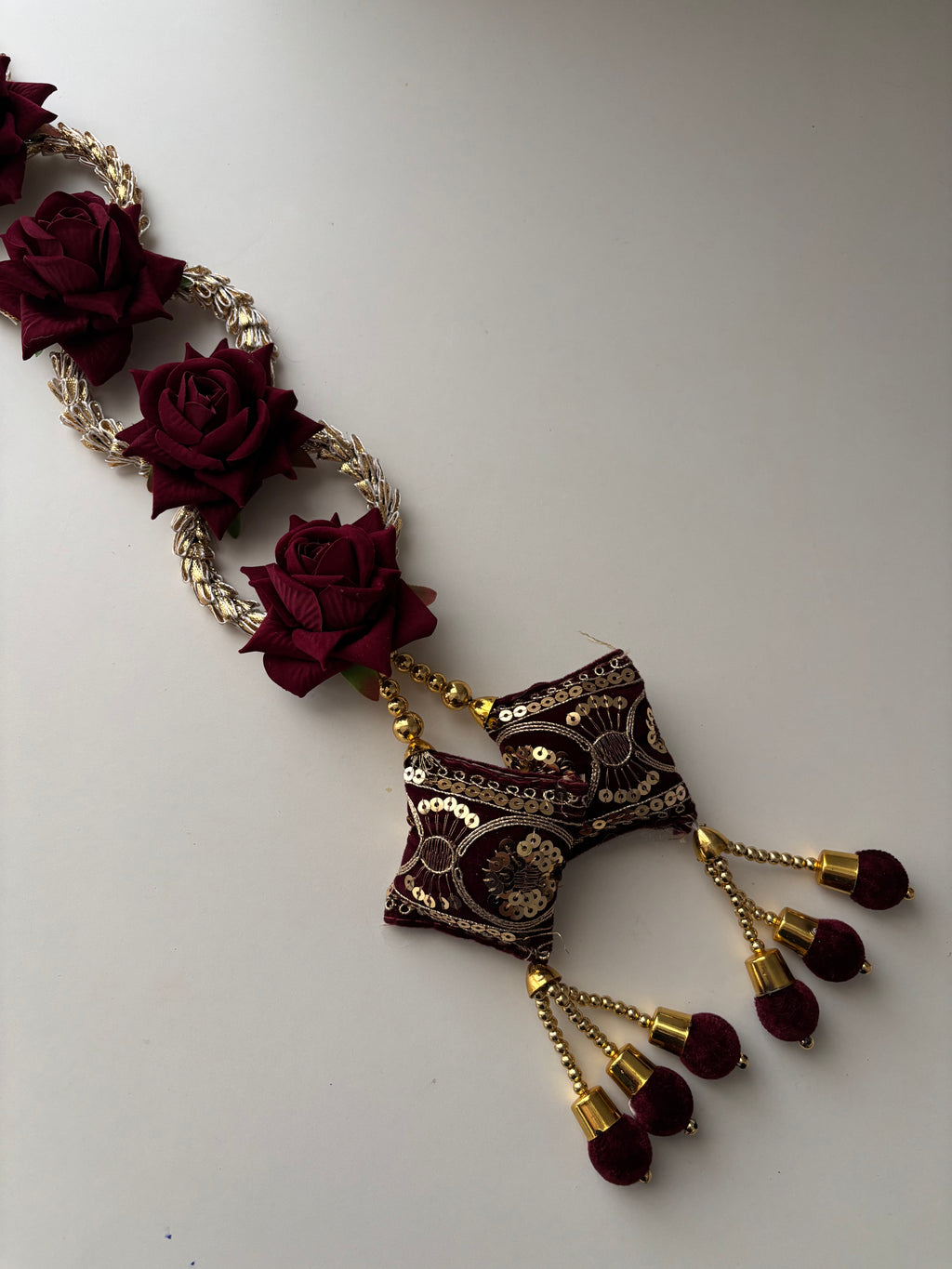 Dark Maroon Rose Parandi