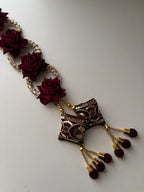 Dark Maroon Rose Parandi