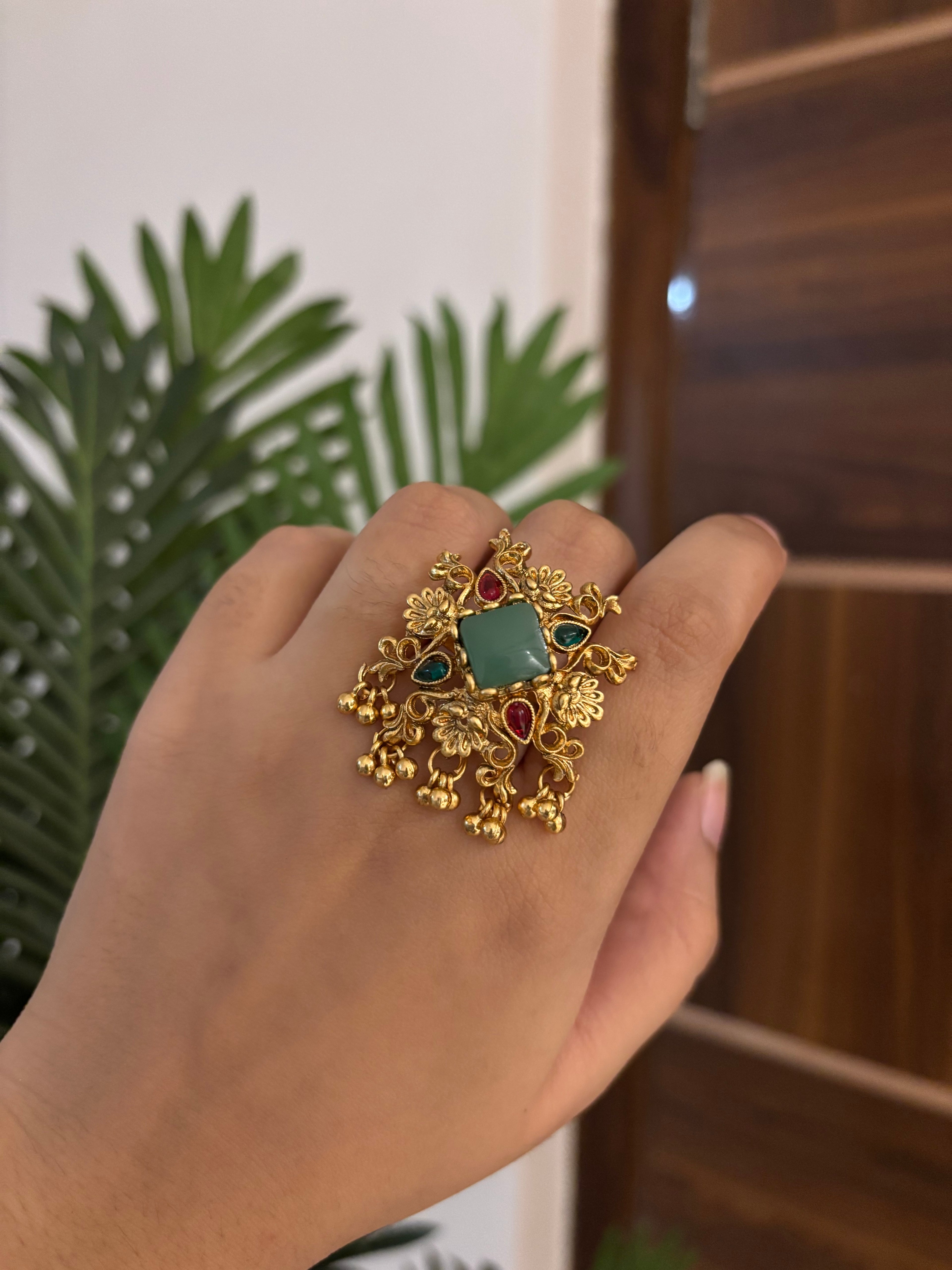 Heritage Turquoise Adjustable Ring