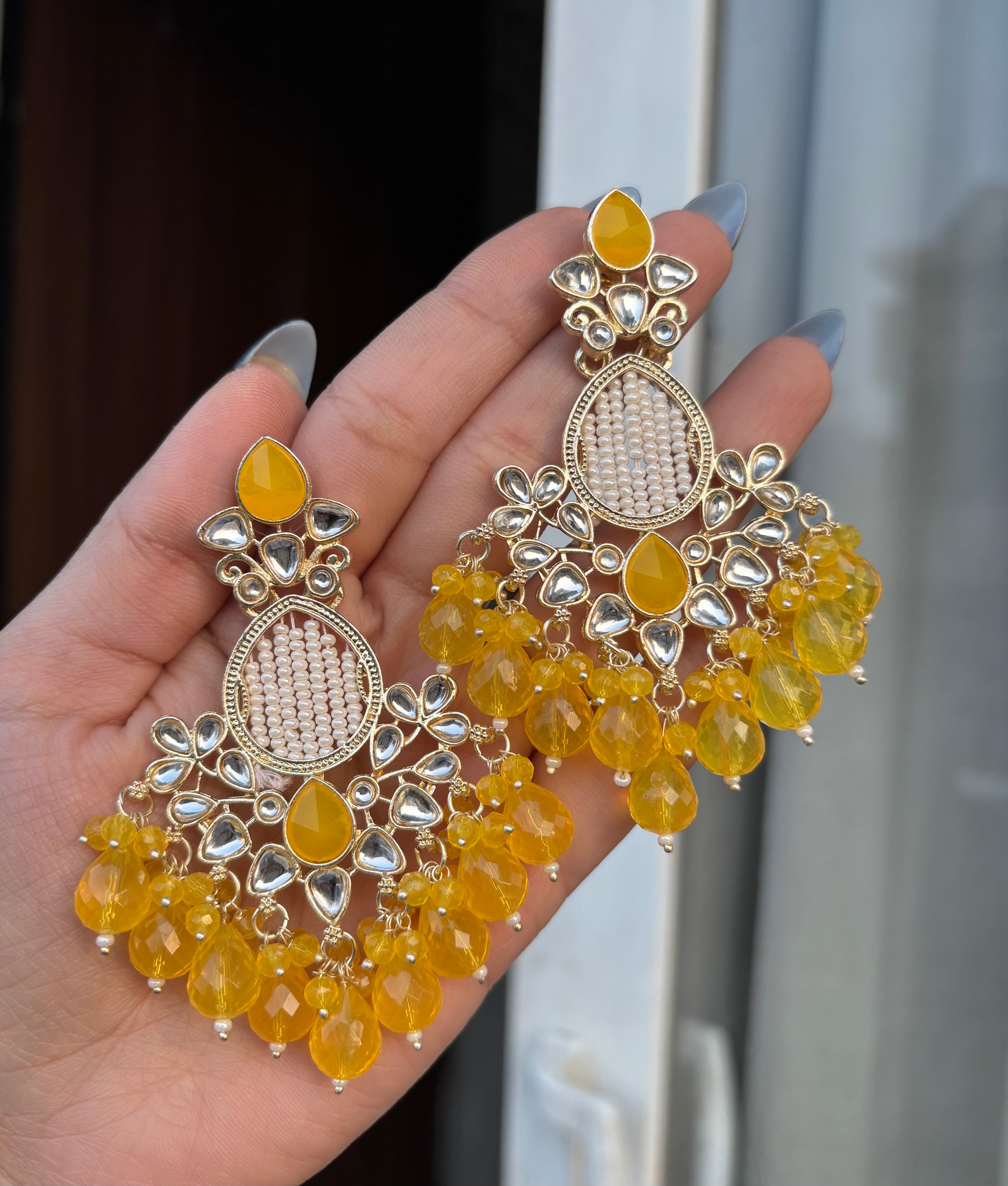 Pearl & Kundan Touch Earrings