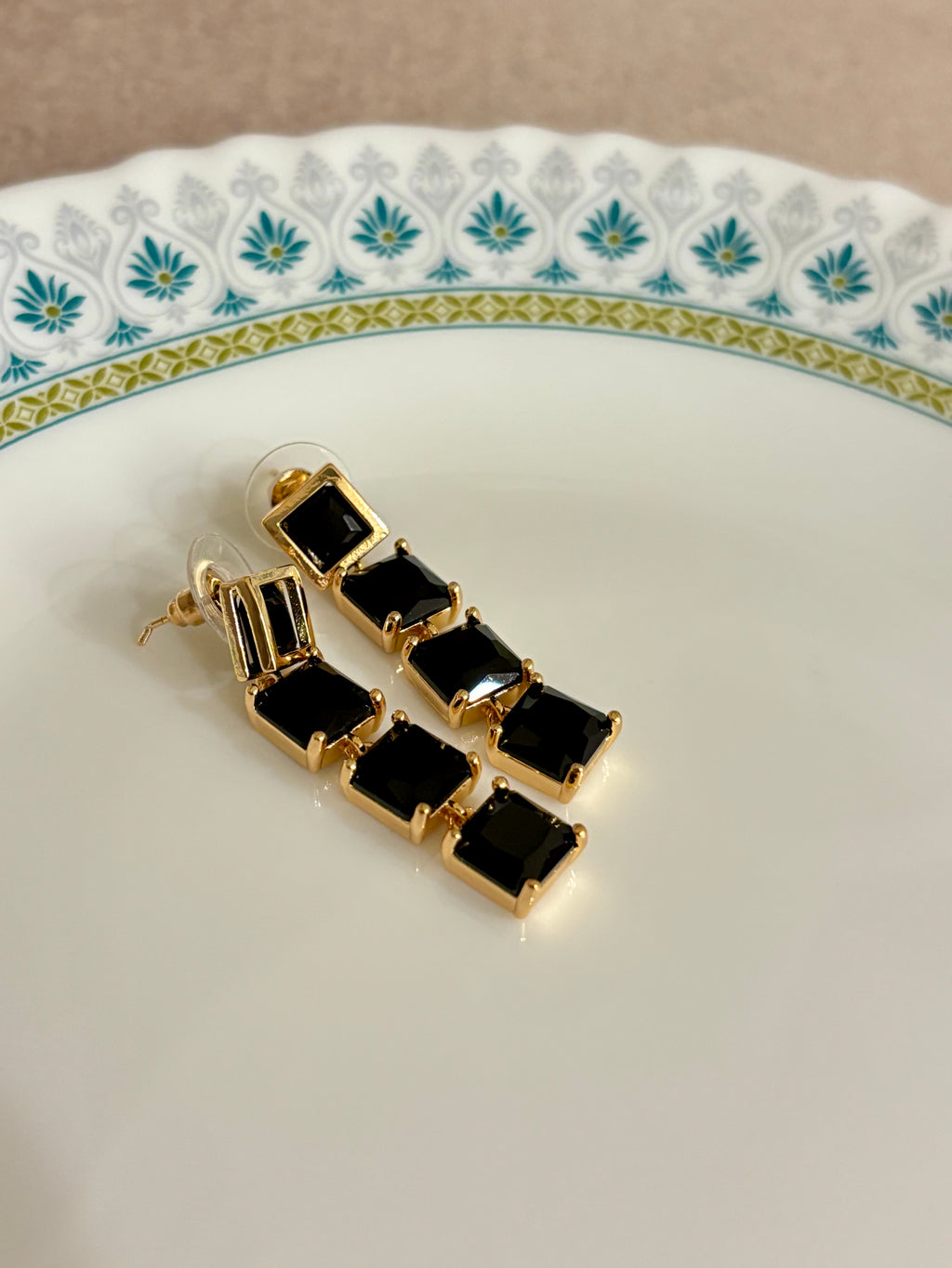 Black Crystal Earrings