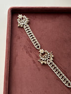 Kundan Flower Parandi With Latkan