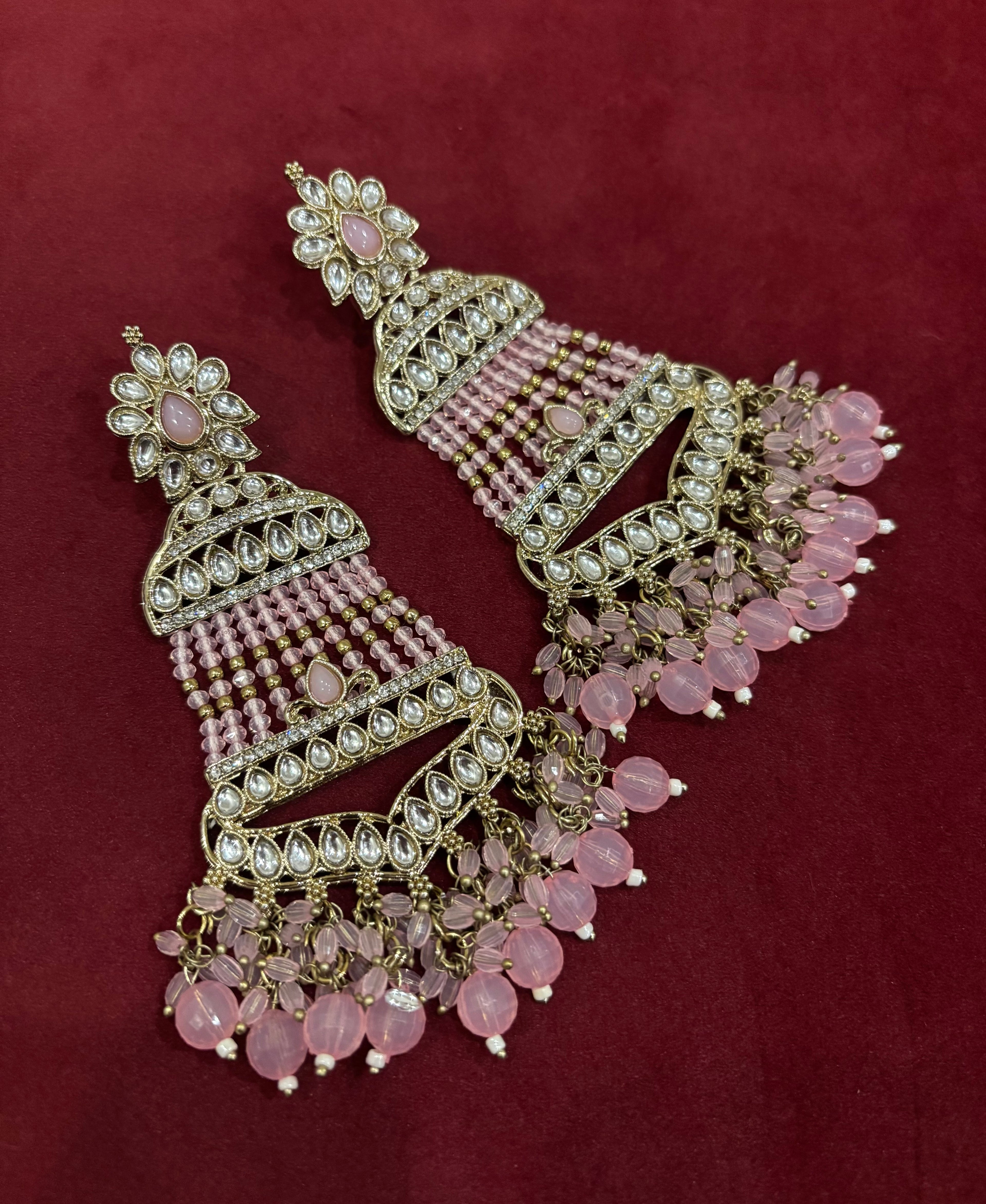 High Quality Designer Mughal Long Earrings