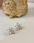 Flower American Diamond Studs