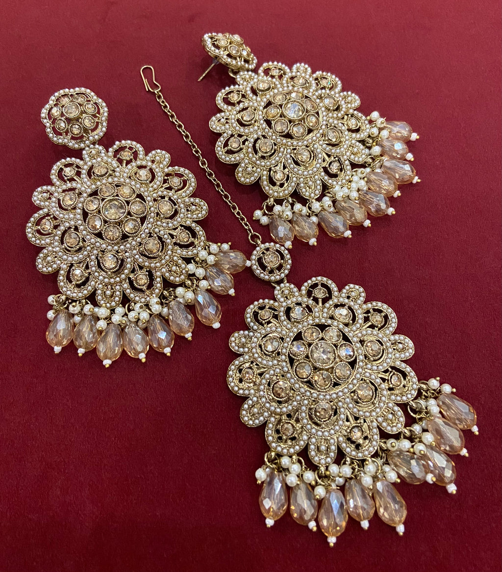 Maang Tikka With Earrings