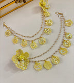 Yellow Rose Petal Earrings