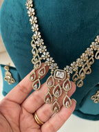 Diana American Diamond Necklace With Earrings