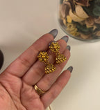 Gold Look Necklace With Jhumki