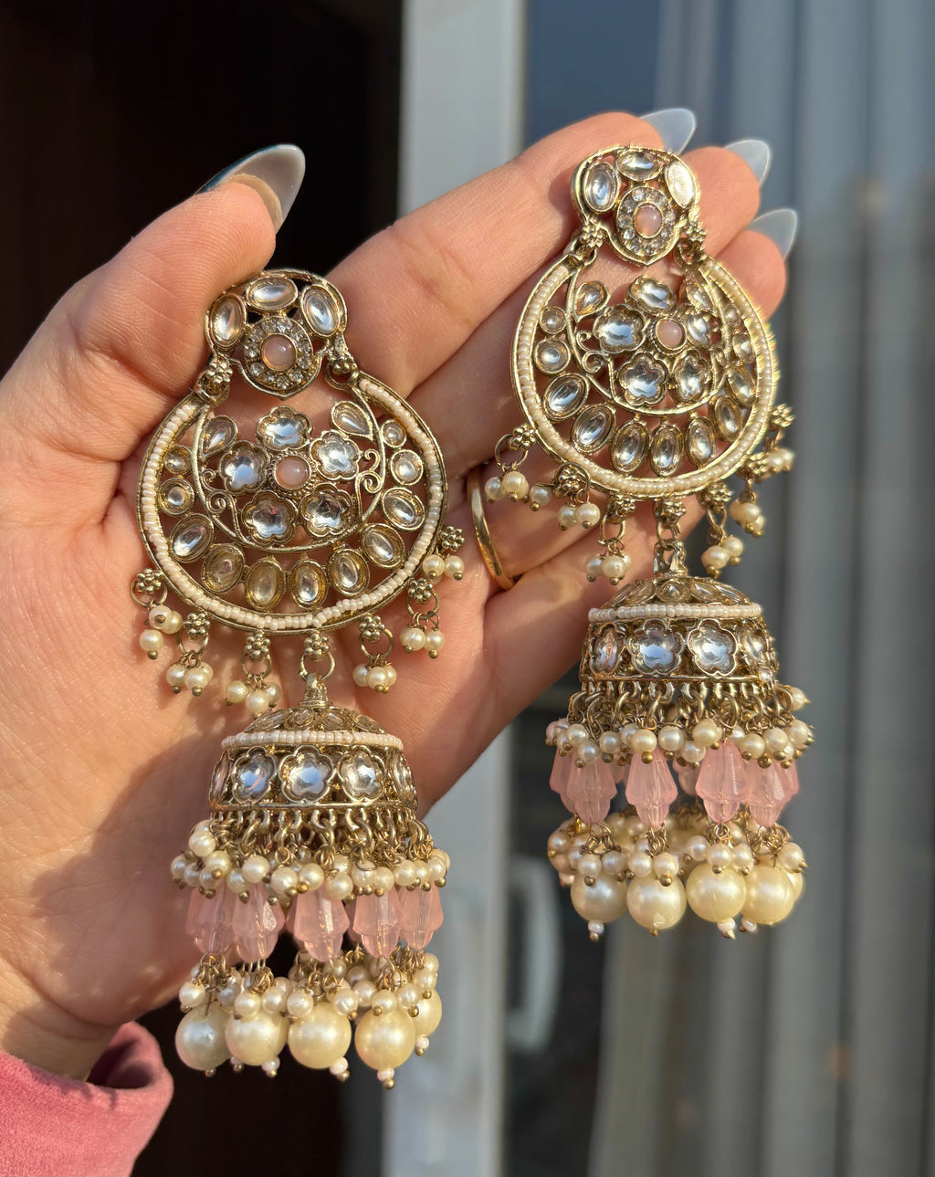 Long Jasleen Jhumkas