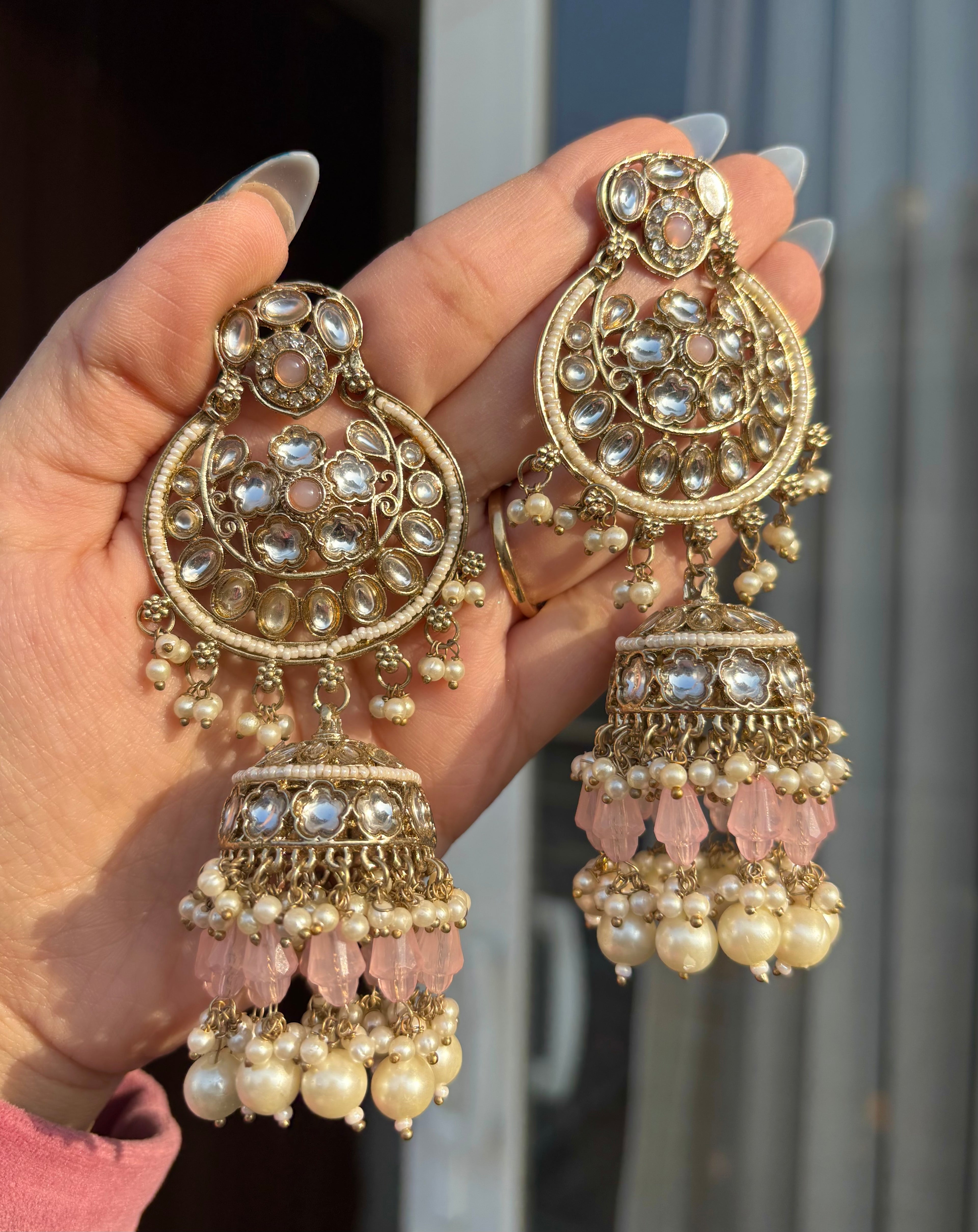 Long Jasleen Jhumkas