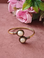 Round Oxidised Openable Bracelet