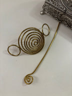 Bunny Oxidised Hair Bun With Stick