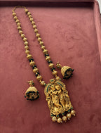 Radha Krishan Haar With Jhumkas (Green)