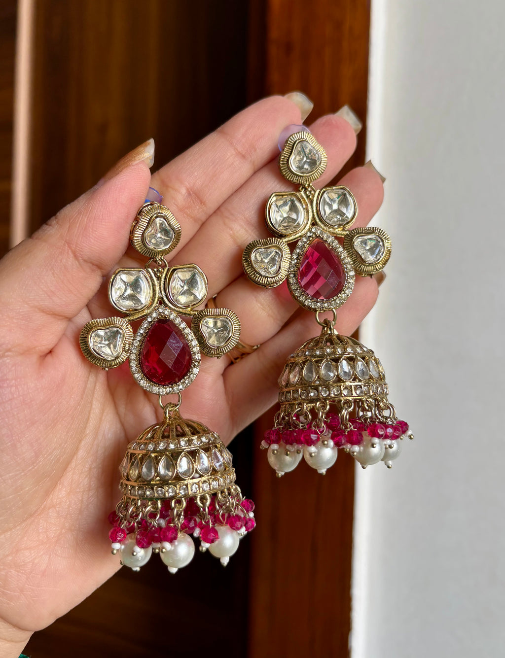 High Quality Designer Victorian Jhumkas