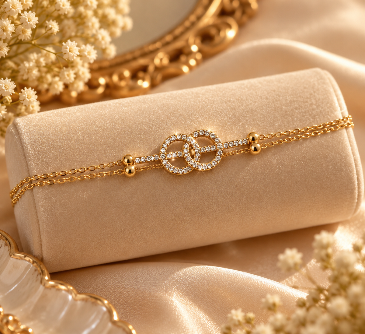 Double Circle Adjustable Bracelet