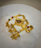 Multi Brass Ghungroo Adjustable Bracelet