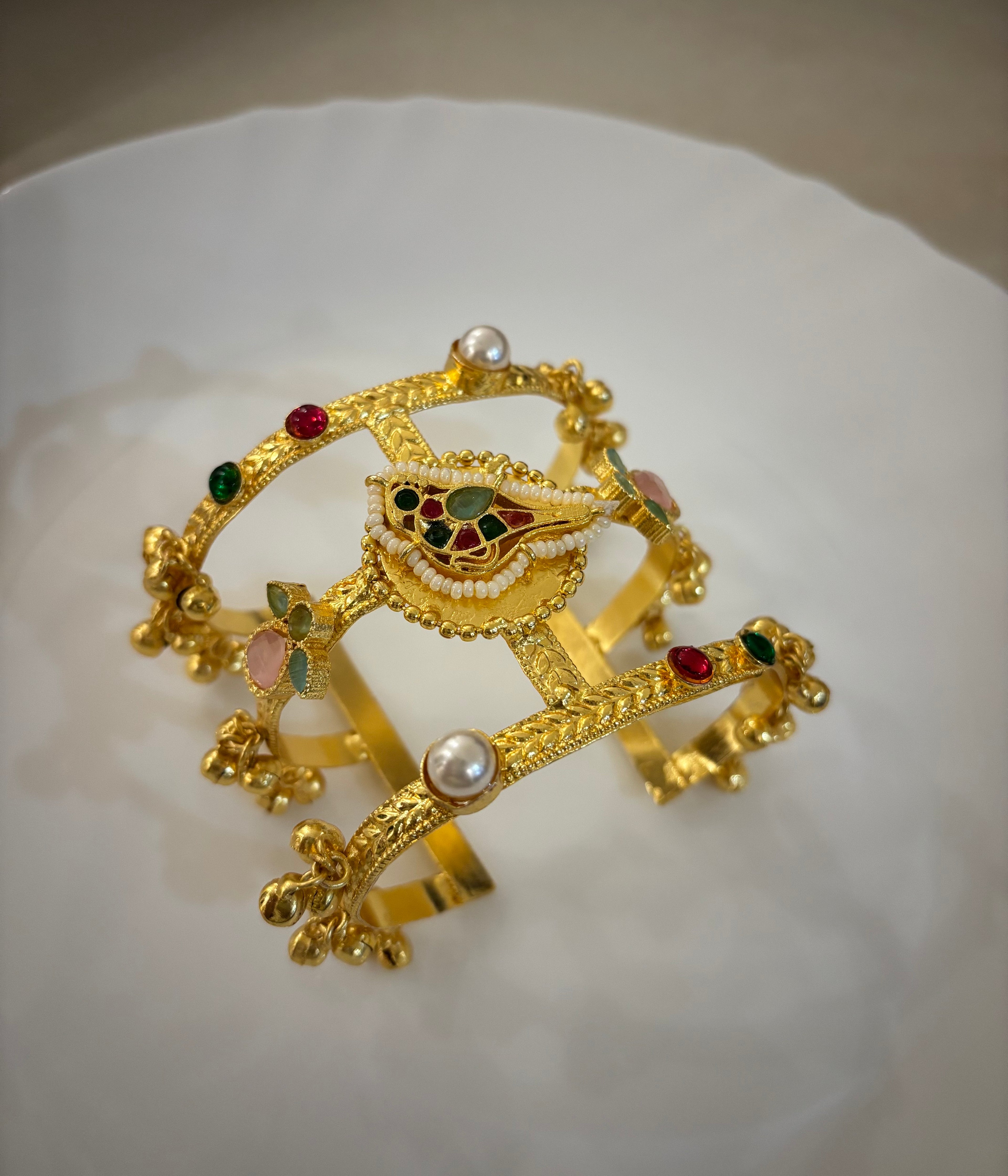 Multi Brass Ghungroo Adjustable Bracelet