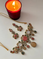 Premium Turkish Sabya Inspired Choker Set With Earrings