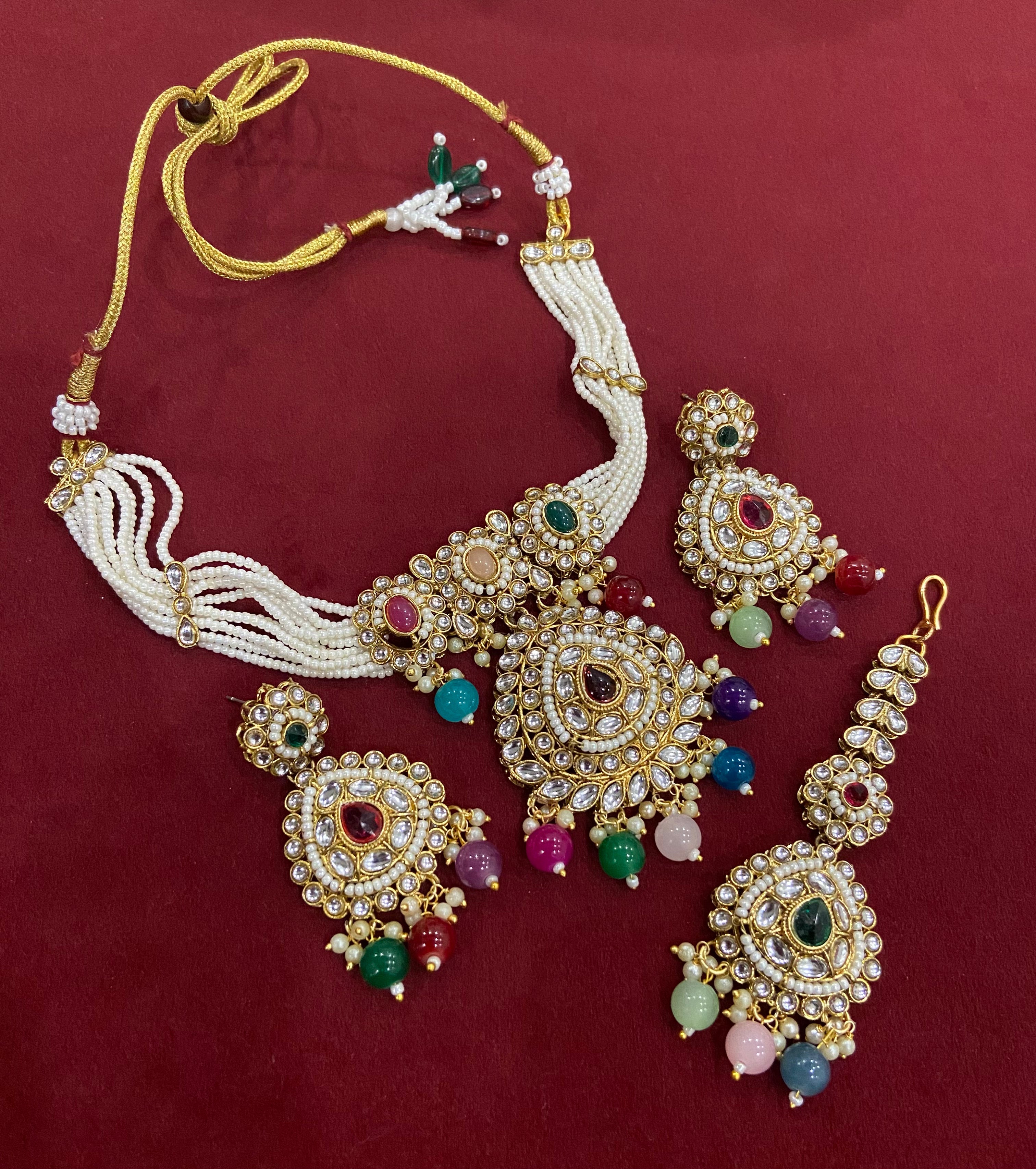 Choker Set With Mang Tikka & Earrings