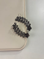 German Silver Flower Earcuff