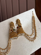 High Quality Designer Laxmi Jhumkas With Detachable Side Layer