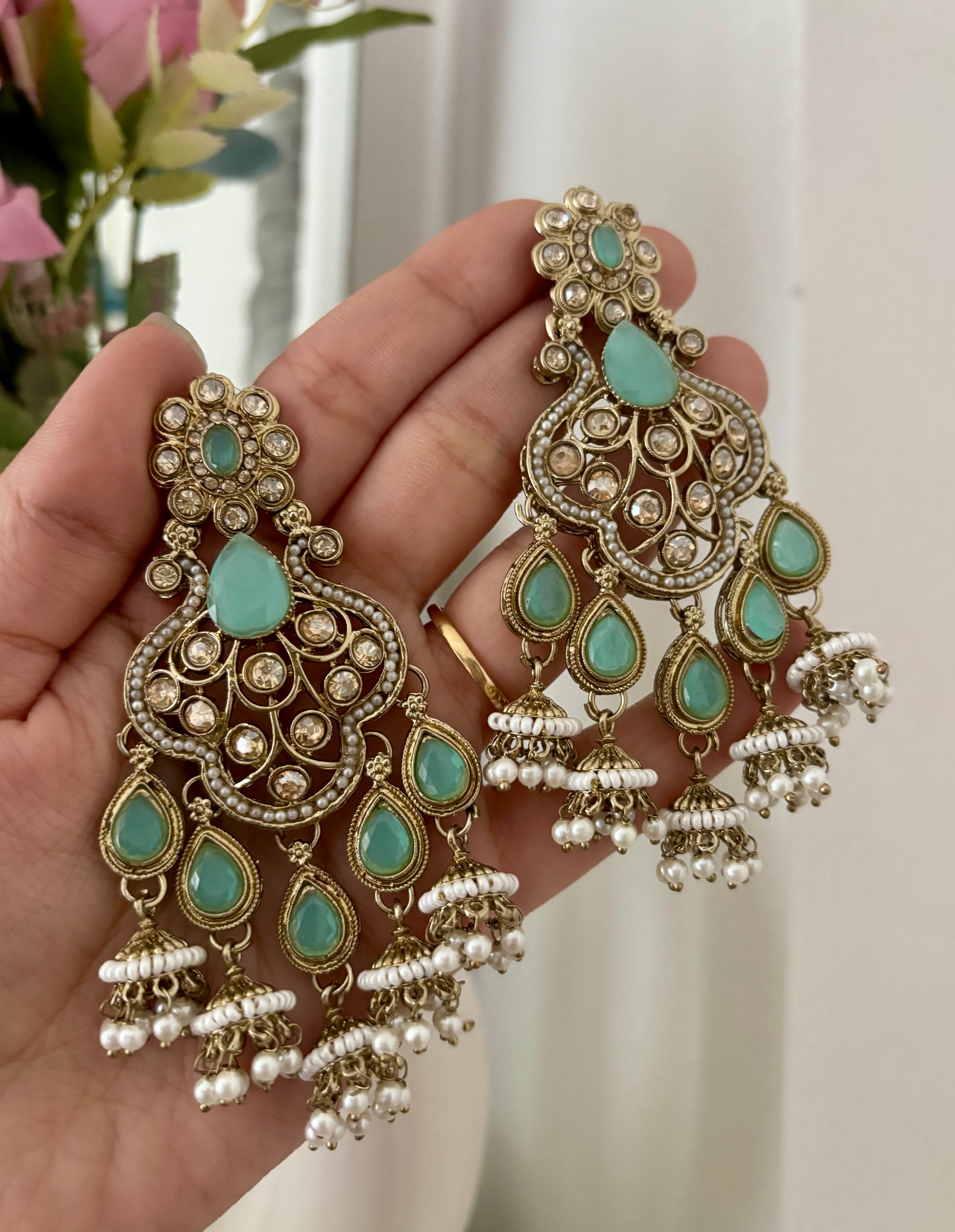 High Quality Designer Mint Earrings