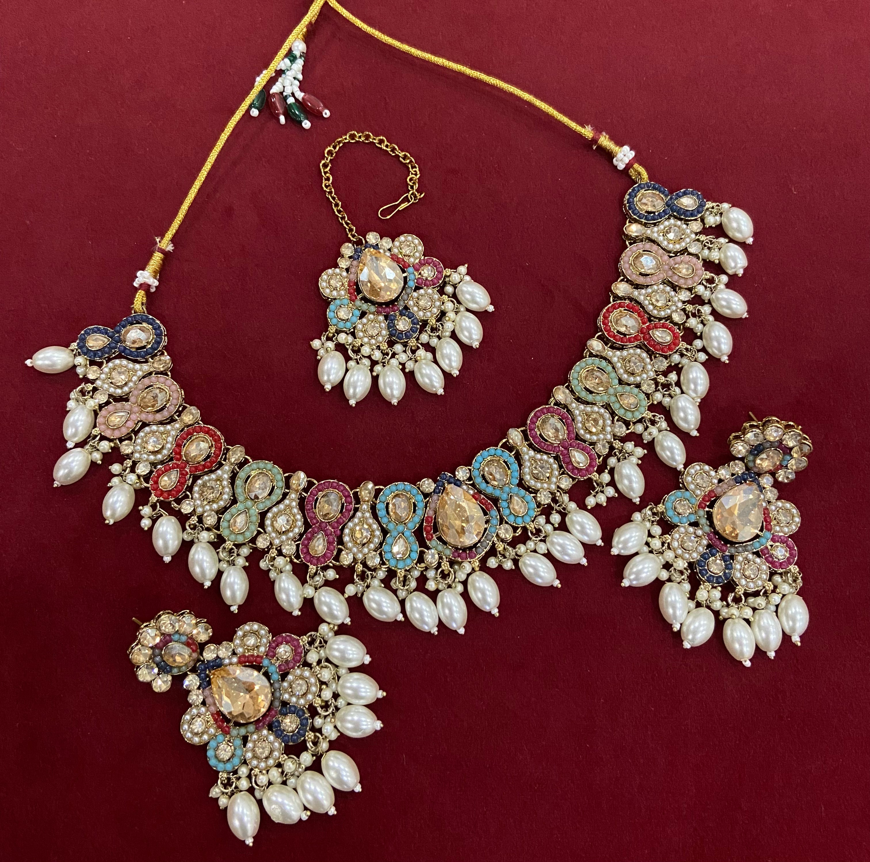 Choker Set With Mang Tikka & Earrings
