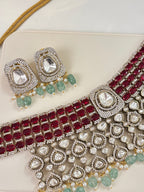 Premium Princess Heavy Look Necklace With Earrings