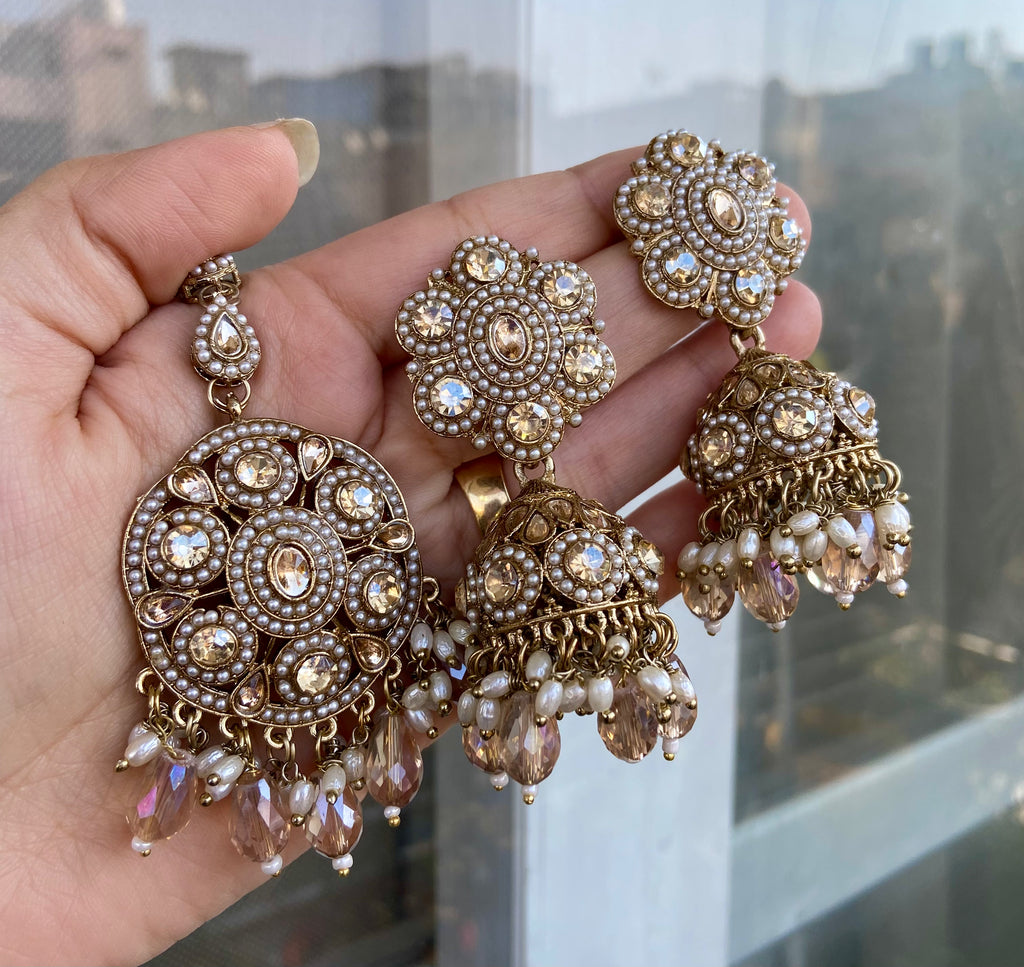 Mukhi Mang Tikka with Jhumka